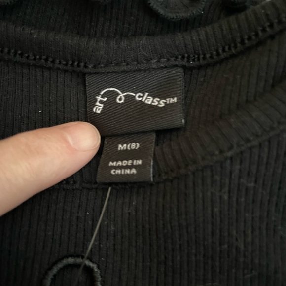 Black Long Sleeve Top - Picture 3 of 3